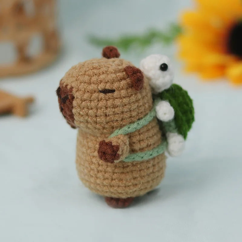 Kit Crochet Capybara & Tortue – Spécial Débutants