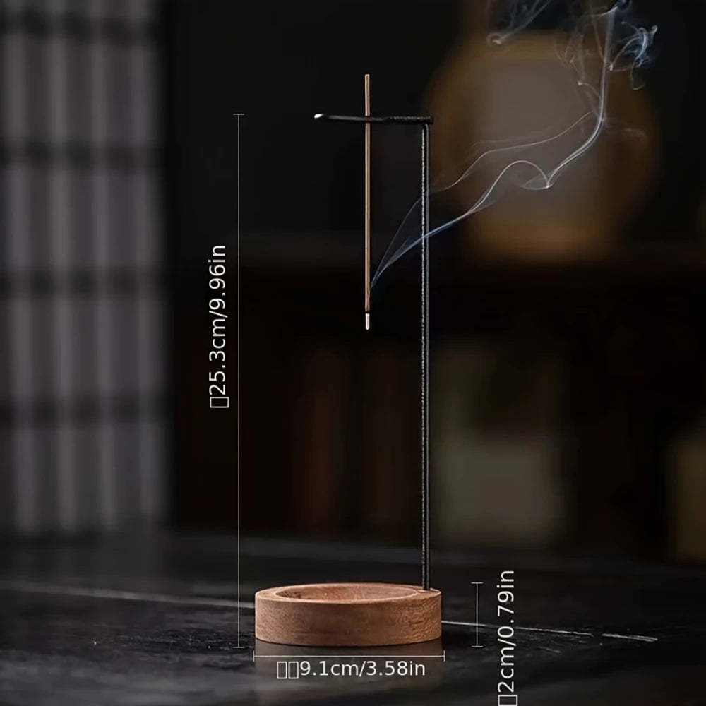 Brûleur d’Encens Inversé – Équilibre et Sérénité en Bois Naturel