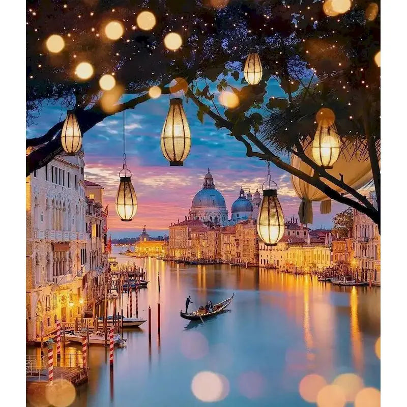 Paint by Numbers Pictures for Adults on Canvas City Landscpae Coloring Drawing Oil Paintings by Number Home Decor