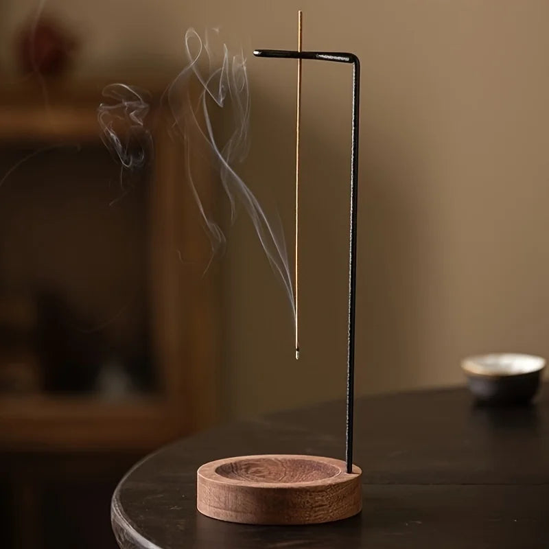 Brûleur d’Encens Inversé – Équilibre et Sérénité en Bois Naturel