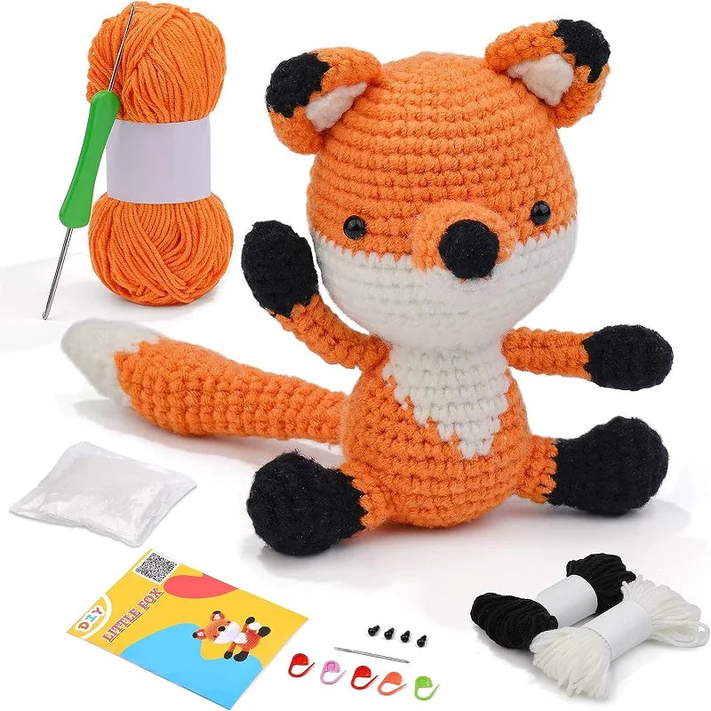 Kit Crochet Débutant – Animal à Créer (10 cm) avec Fil Coton