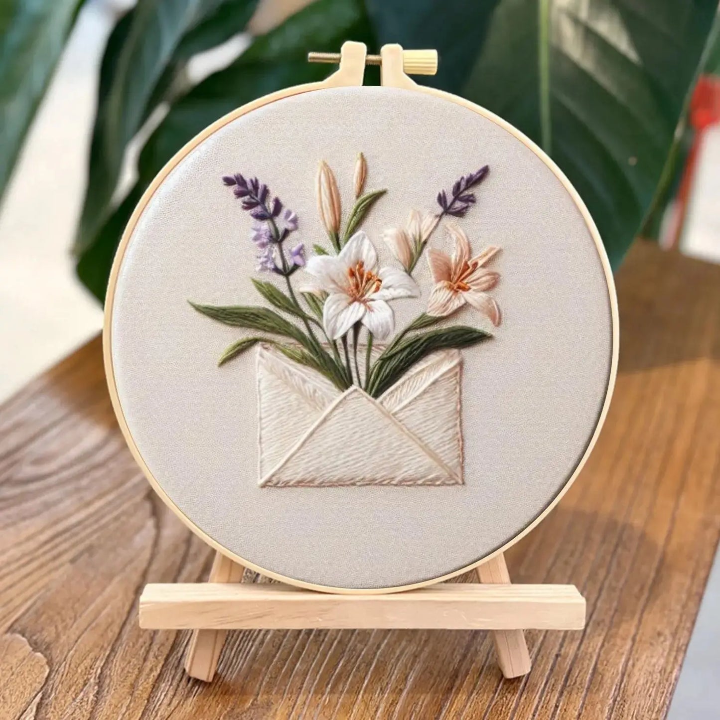 Le Jardin du Lapin – Kit de Broderie DIY à Fleurs, à Faire Chez Soi
