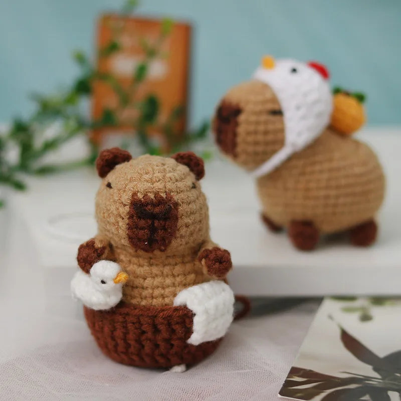 Kit Crochet Capybara & Tortue – Spécial Débutants