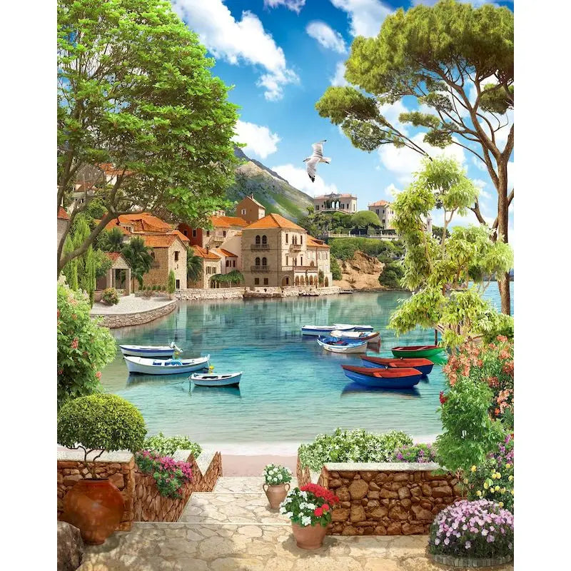 Paint by Numbers Pictures for Adults on Canvas City Landscpae Coloring Drawing Oil Paintings by Number Home Decor