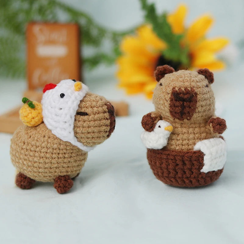 Kit Crochet Capybara & Tortue – Spécial Débutants