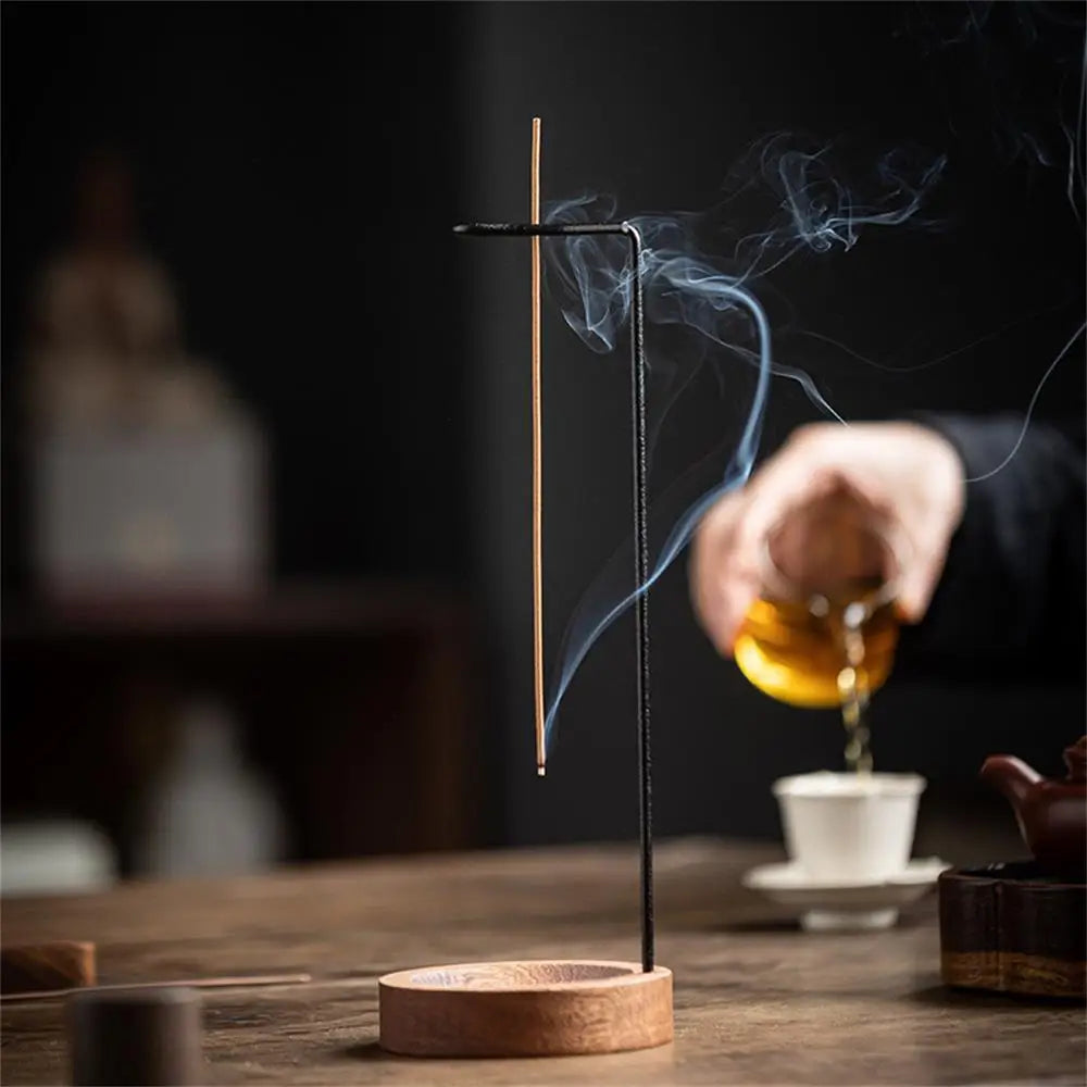 Brûleur d’Encens Inversé – Équilibre et Sérénité en Bois Naturel