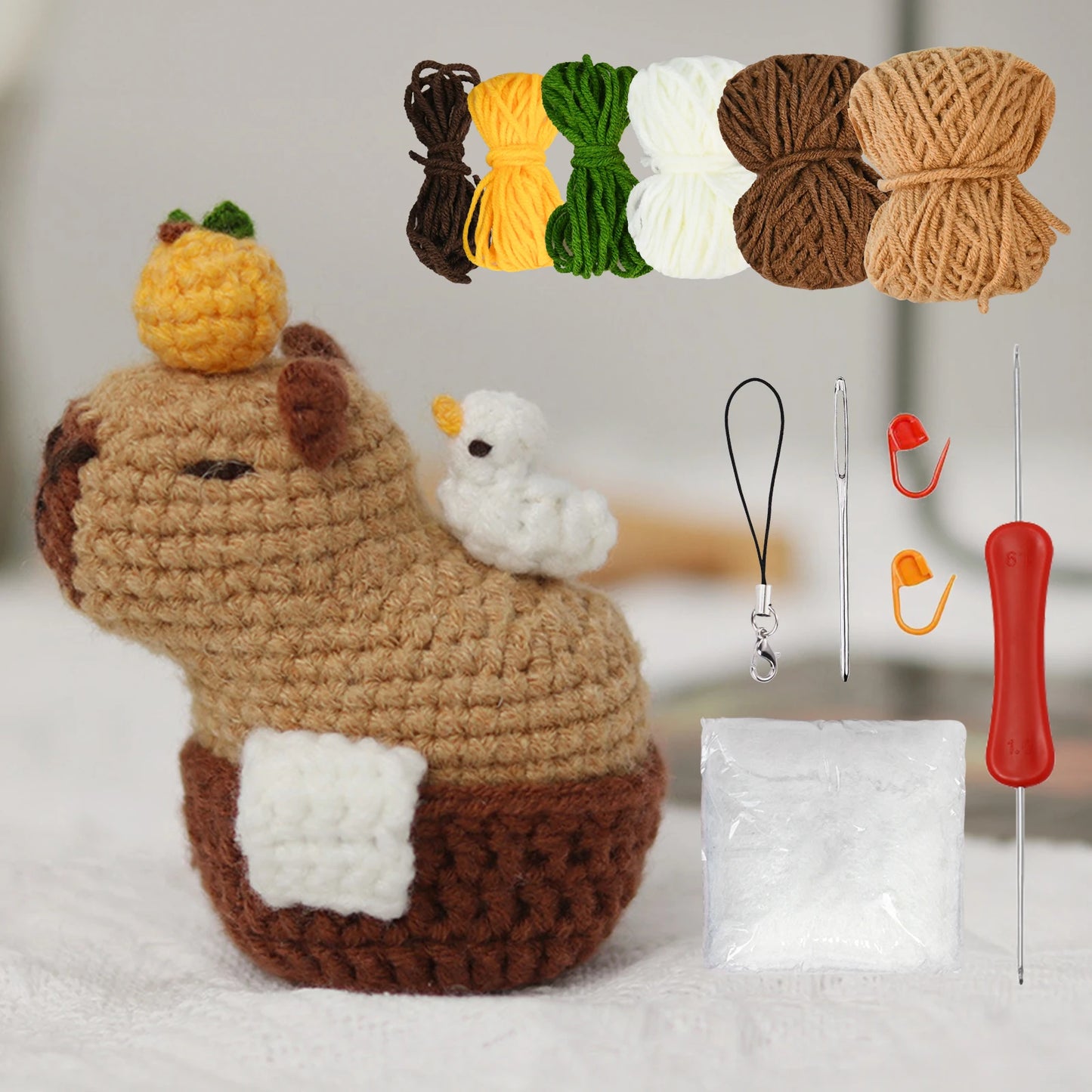 Kit Crochet Capybara & Tortue – Spécial Débutants