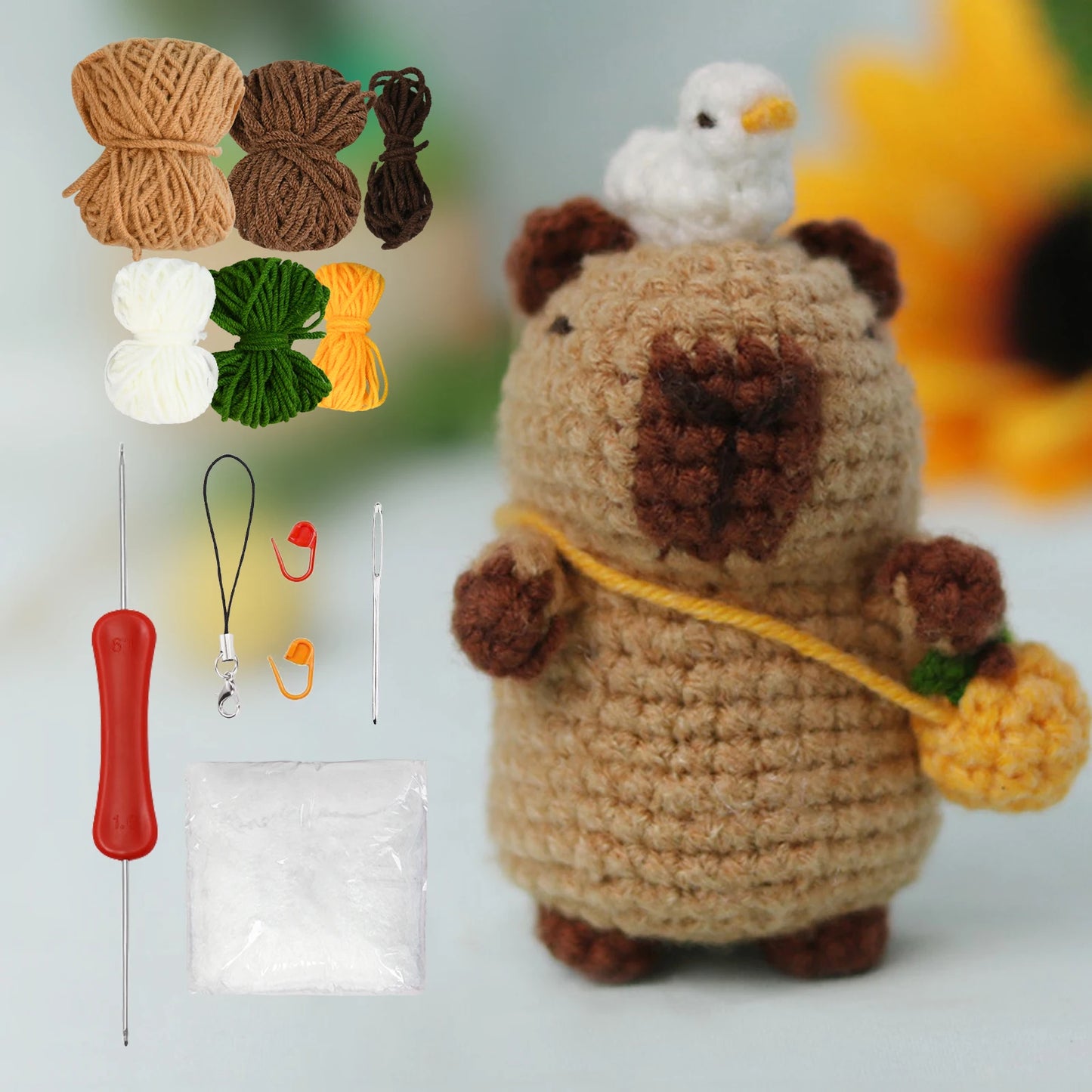 Kit Crochet Capybara & Tortue – Spécial Débutants