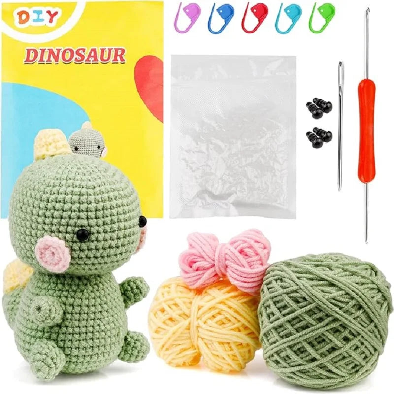 Kit Crochet Débutant – Animal à Créer (10 cm) avec Fil Coton