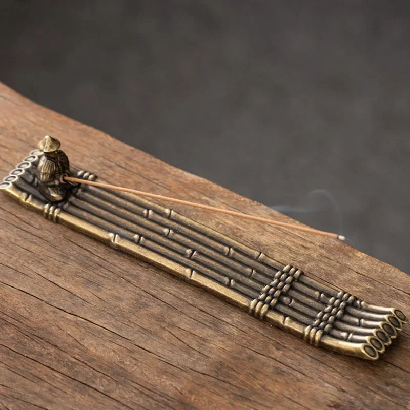 Creative Incense Holder Boat Fishing Men Insence Burner Japanese Style Incense Stick Burners Aromatherapy Ornament Home Decor