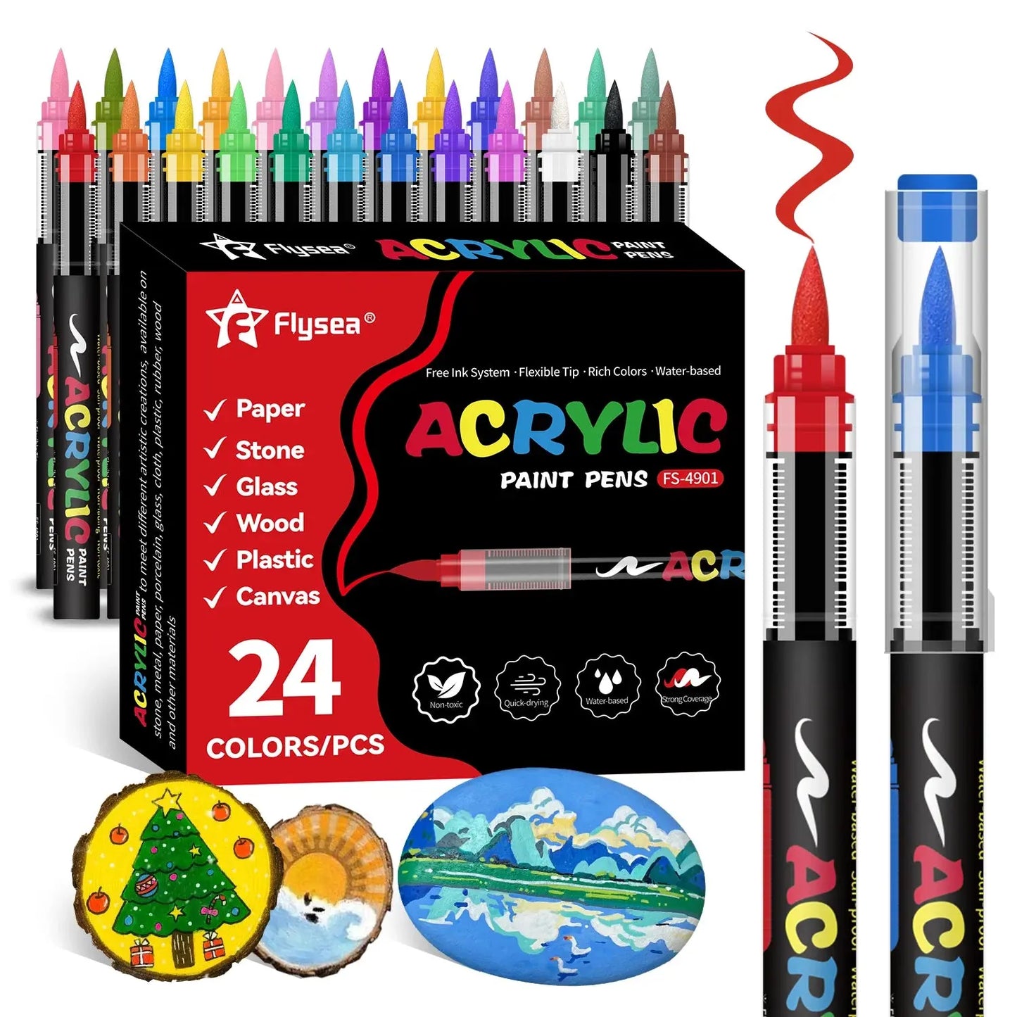 168/120/72/60/48/36/24/12 Color Direct Liquid Acrylic Marker Pens, Students Use Art Professional Drawing Drawing Color
