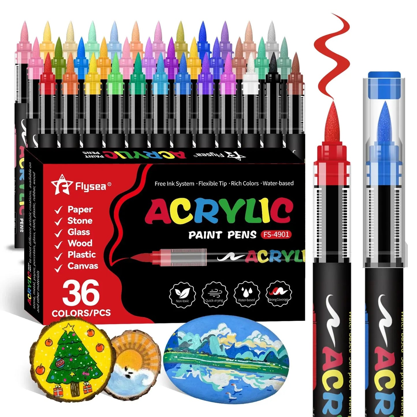 168/120/72/60/48/36/24/12 Color Direct Liquid Acrylic Marker Pens, Students Use Art Professional Drawing Drawing Color