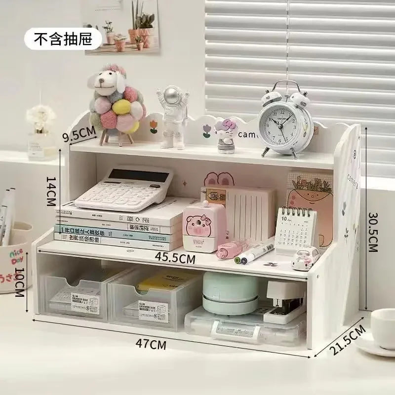 Desktop Organizing Storage Rack Study Stationery Storage Rack Bedroom Cosmetics Storage Rack Tabletop Sundries Organizer