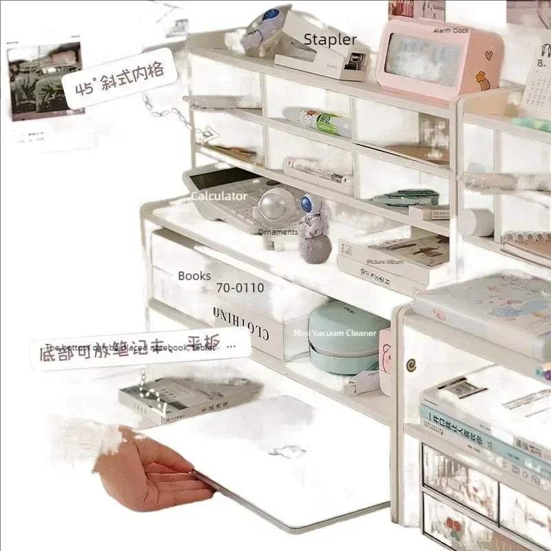 Desktop Organizing Storage Rack Study Stationery Storage Rack Bedroom Cosmetics Storage Rack Tabletop Sundries Organizer