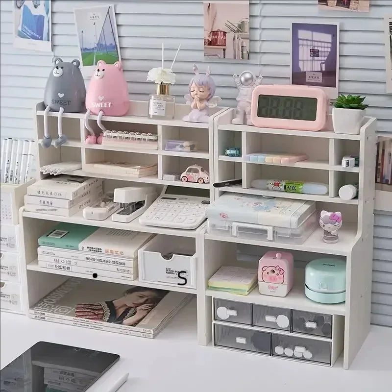 Desktop Organizing Storage Rack Study Stationery Storage Rack Bedroom Cosmetics Storage Rack Tabletop Sundries Organizer