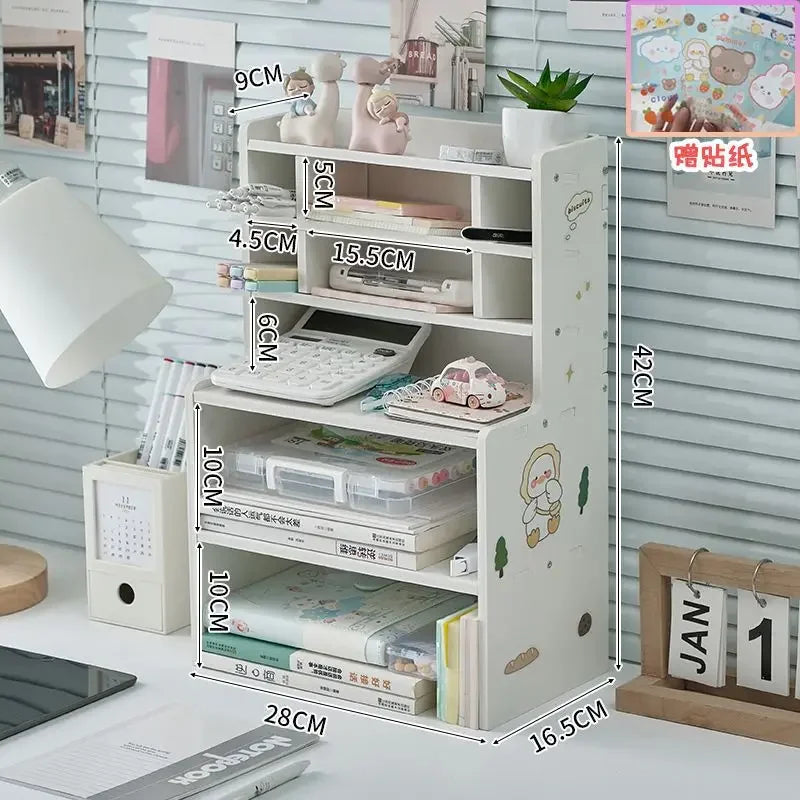 Desktop Organizing Storage Rack Study Stationery Storage Rack Bedroom Cosmetics Storage Rack Tabletop Sundries Organizer