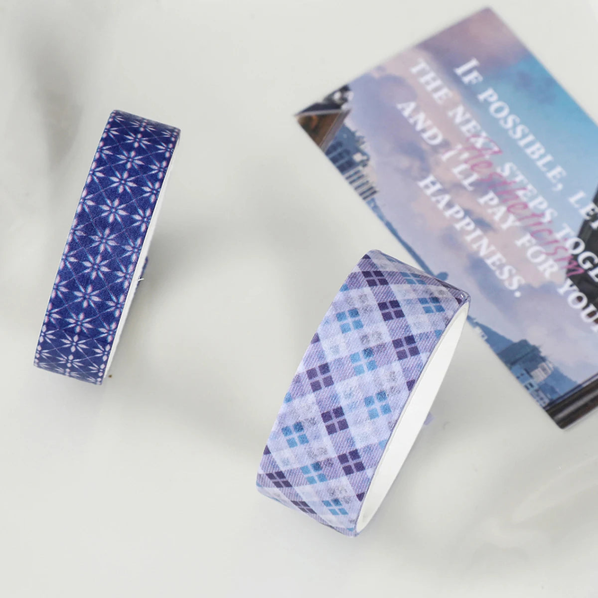 10 Roll/Box Flower Washi Tape Grid Series Masking Tape Decortative Stickers Album Diary Decoration Phone Case Cup