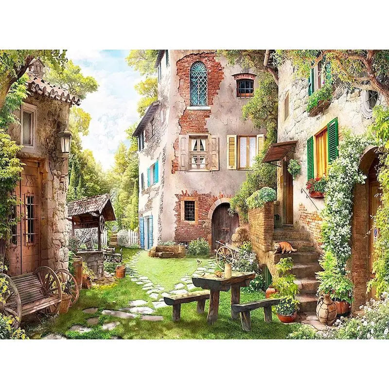Paint by Numbers Pictures for Adults on Canvas City Landscpae Coloring Drawing Oil Paintings by Number Home Decor