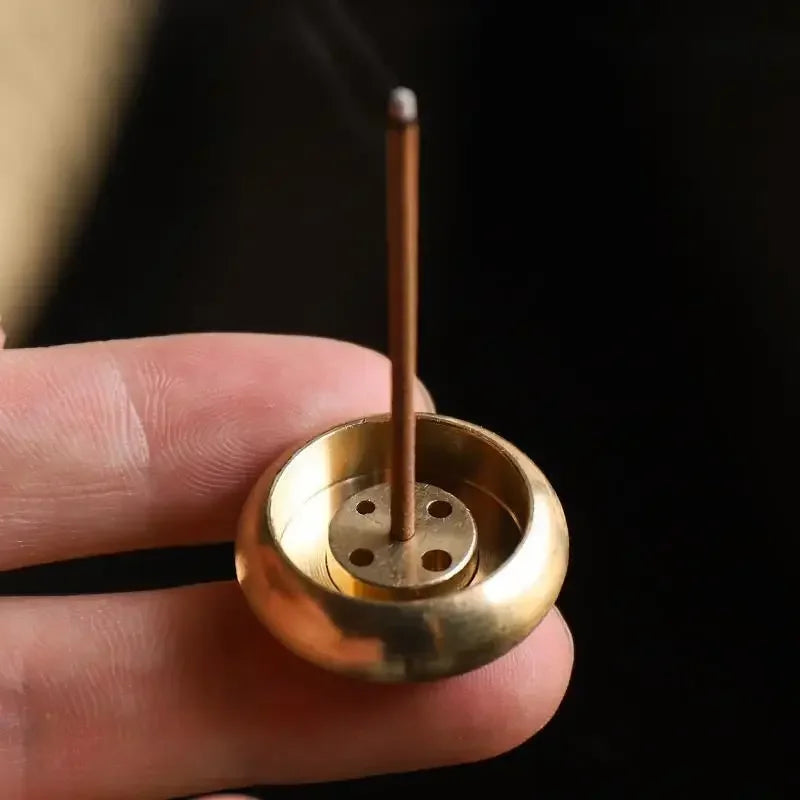 Support à Encens Lotus Perforé – Plateau Zen pour Bâtons & Bois de Santal