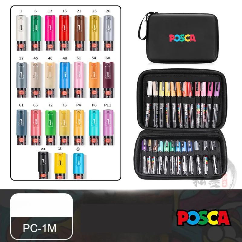 Set de Markers POSCA avec Trousse POSCA