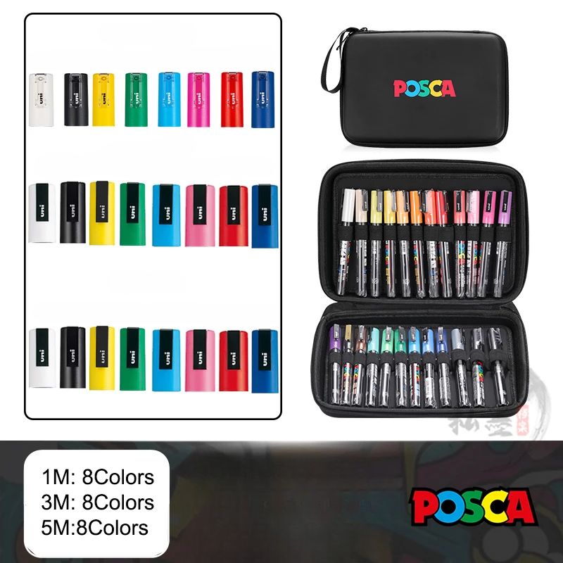 Set de Markers POSCA avec Trousse POSCA