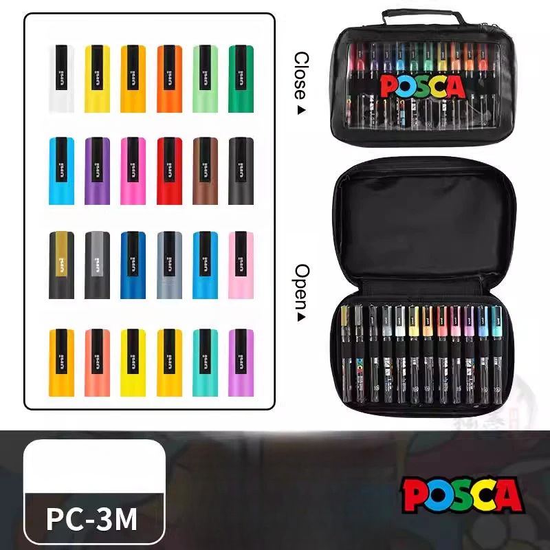 Set de Markers POSCA avec Trousse POSCA