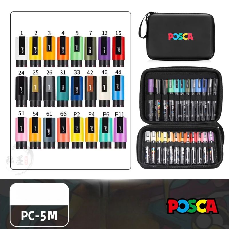 Set de Markers POSCA avec Trousse POSCA