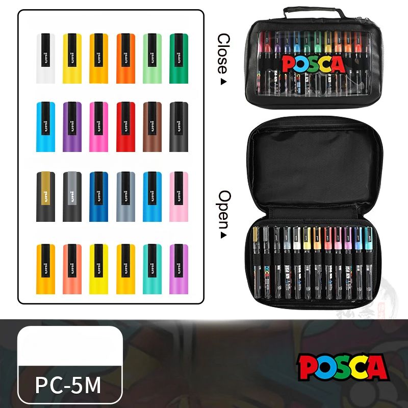 Set de Markers POSCA avec Trousse POSCA