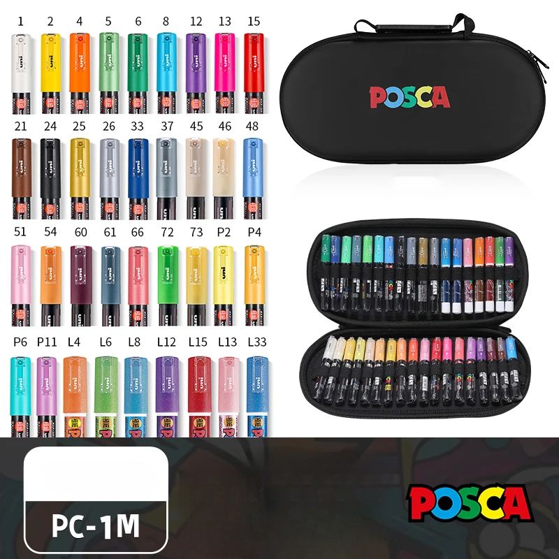 Set de Markers POSCA avec Trousse POSCA