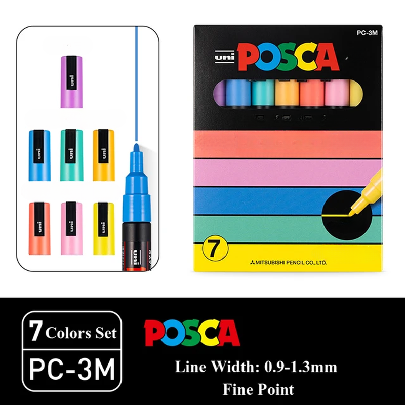 Set de Marqueurs POSCA - Tons Vifs Ô Calme
