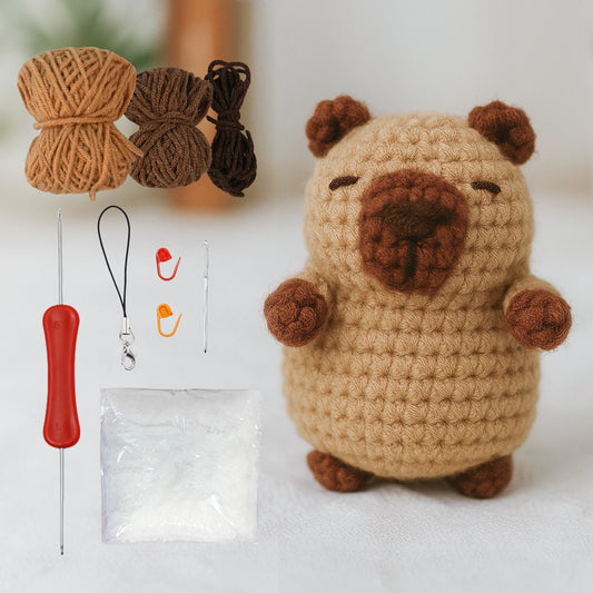 Kit Crochet Capybara & Tortue – Spécial Débutants