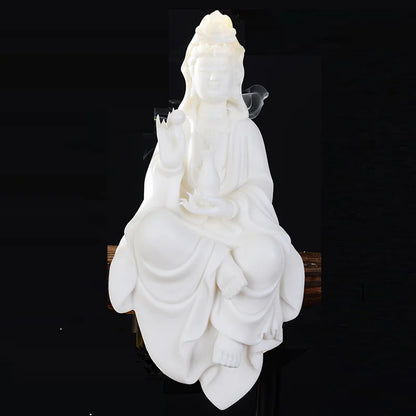 Statue Guanyin & Brûleur d’Encens à Reflux