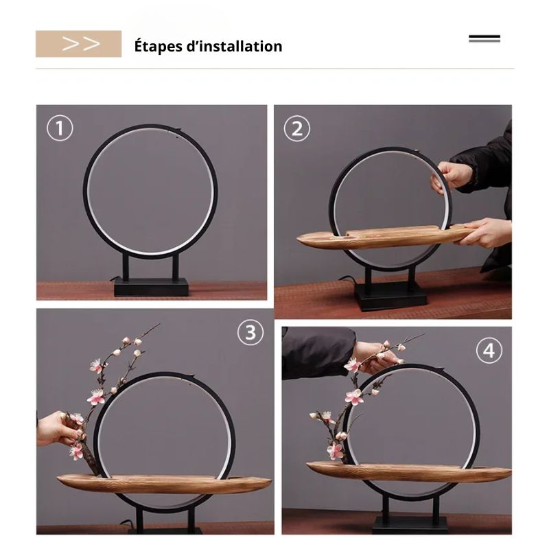 Brûleur d’Encens à Reflux avec Lumière LED