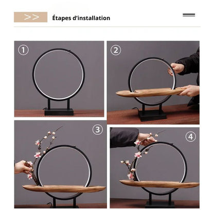 Brûleur d’Encens à Reflux avec Lumière LED