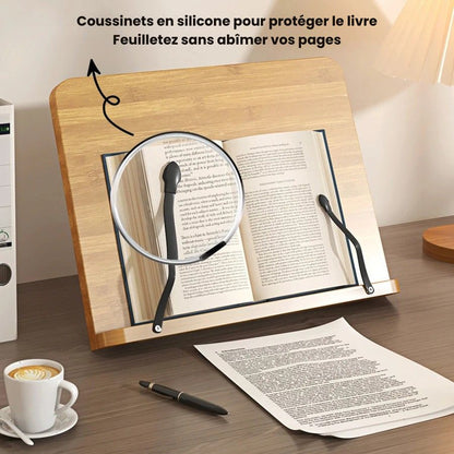 Support de Livre en Bois Réglable