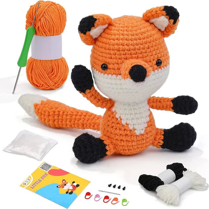 Kit Crochet Débutant – Animal à Créer (10 cm) avec Fil Coton