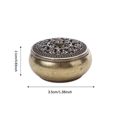 Brûleur d’Encens Lotus – Style Bouddhiste en Alliage Cuivré, Déco Maison & Bureau