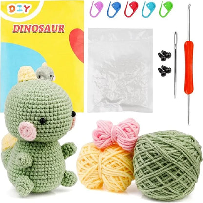 Kit Crochet Débutant – Animal à Créer (10 cm) avec Fil Coton