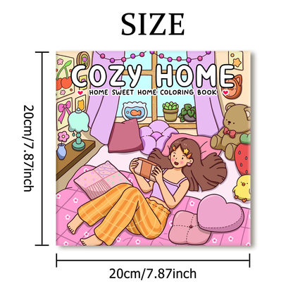 COZY HOME – Livre de Coloriage | Relaxation & Ambiance Cocooning