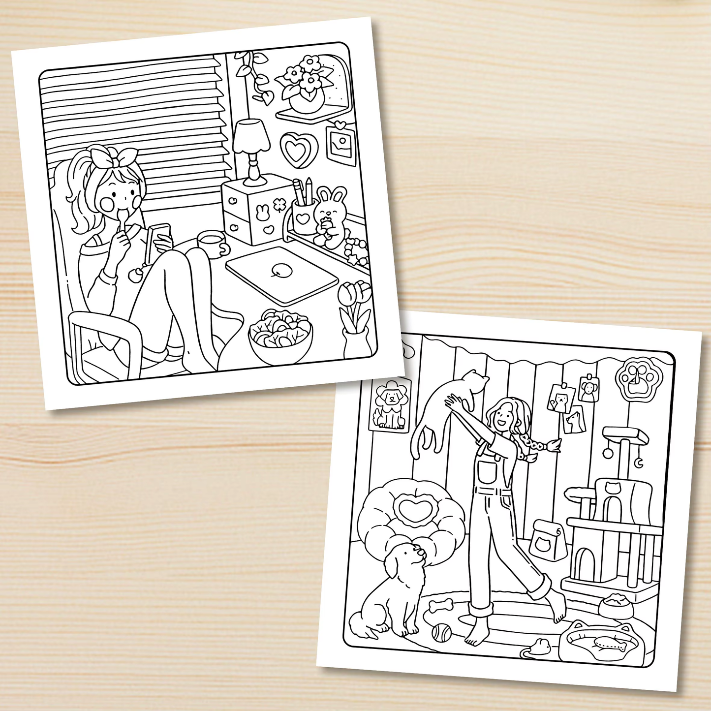 COZY HOME – Livre de Coloriage | Relaxation & Ambiance Cocooning