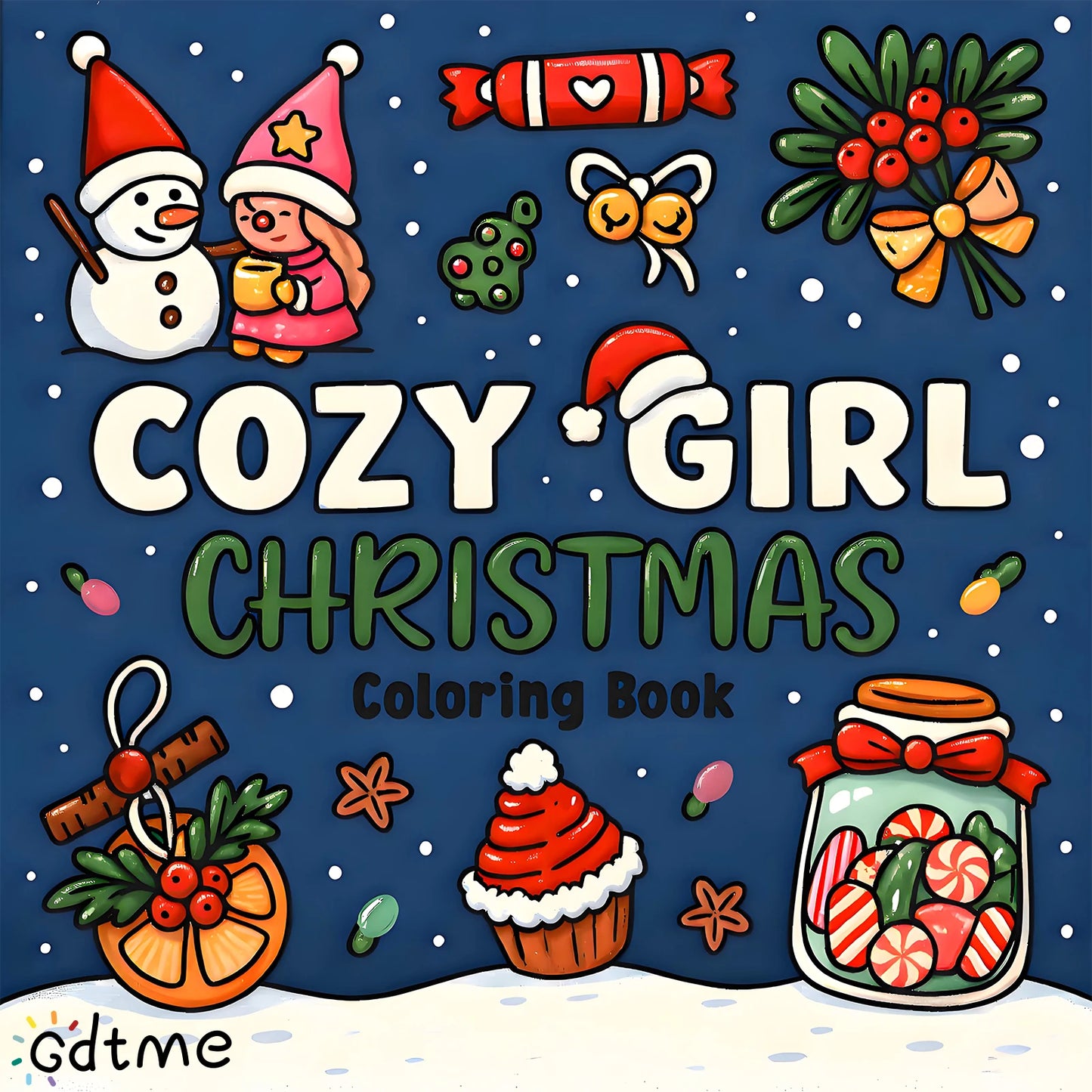 Livre de Coloriage de Noël “Cozy Girl Christmas”