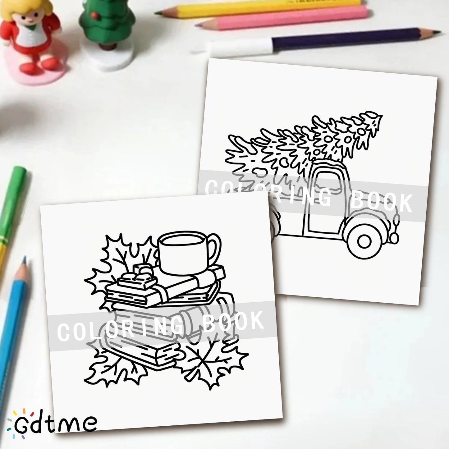 Livre de Coloriage de Noël “Cozy Girl Christmas”