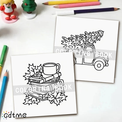 Livre de Coloriage de Noël “Cozy Girl Christmas”