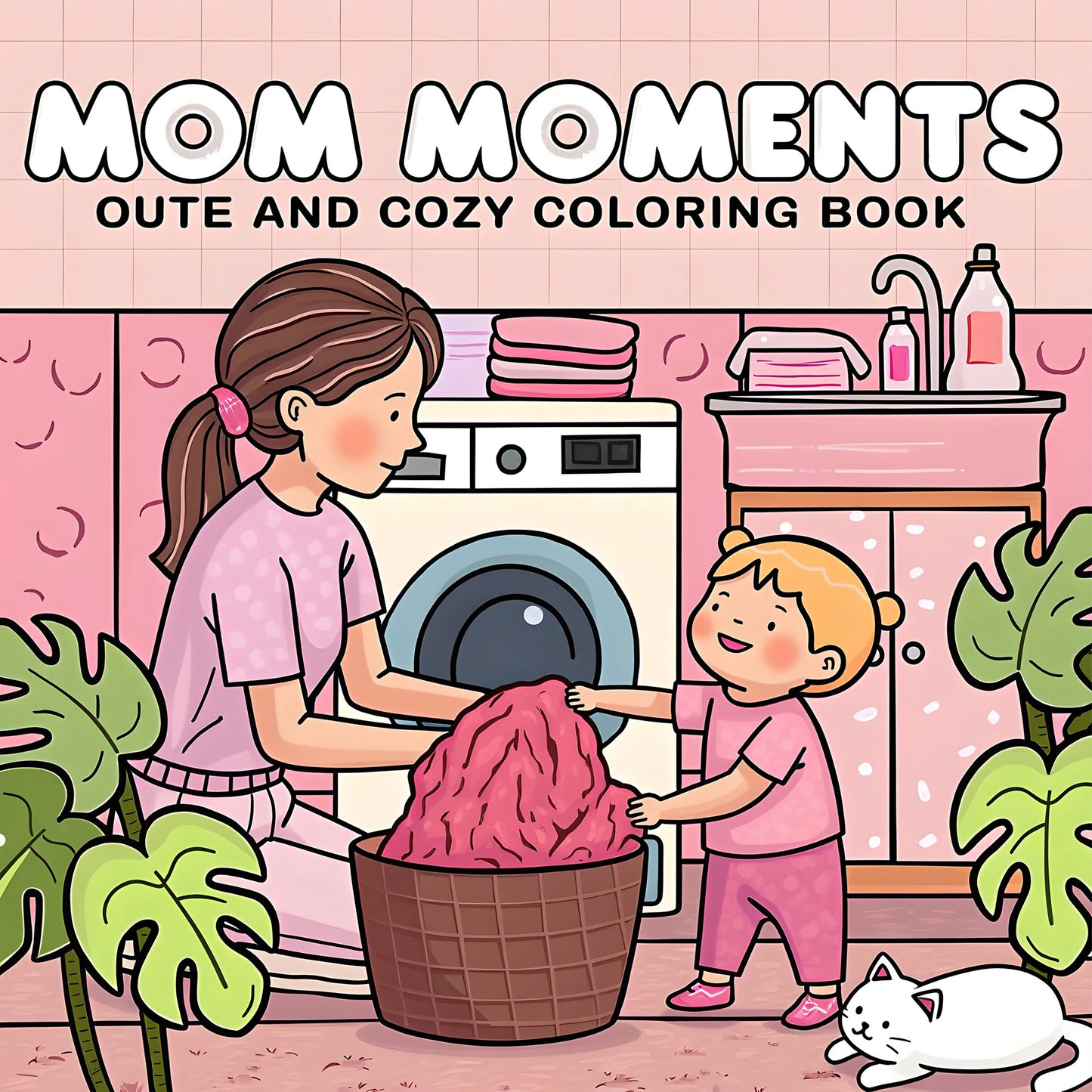 📘✨ MOM MOMENTS – Livre de Coloriage Cocooning | Moments Doux & Relaxants