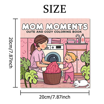 📘✨ MOM MOMENTS – Livre de Coloriage Cocooning | Moments Doux & Relaxants
