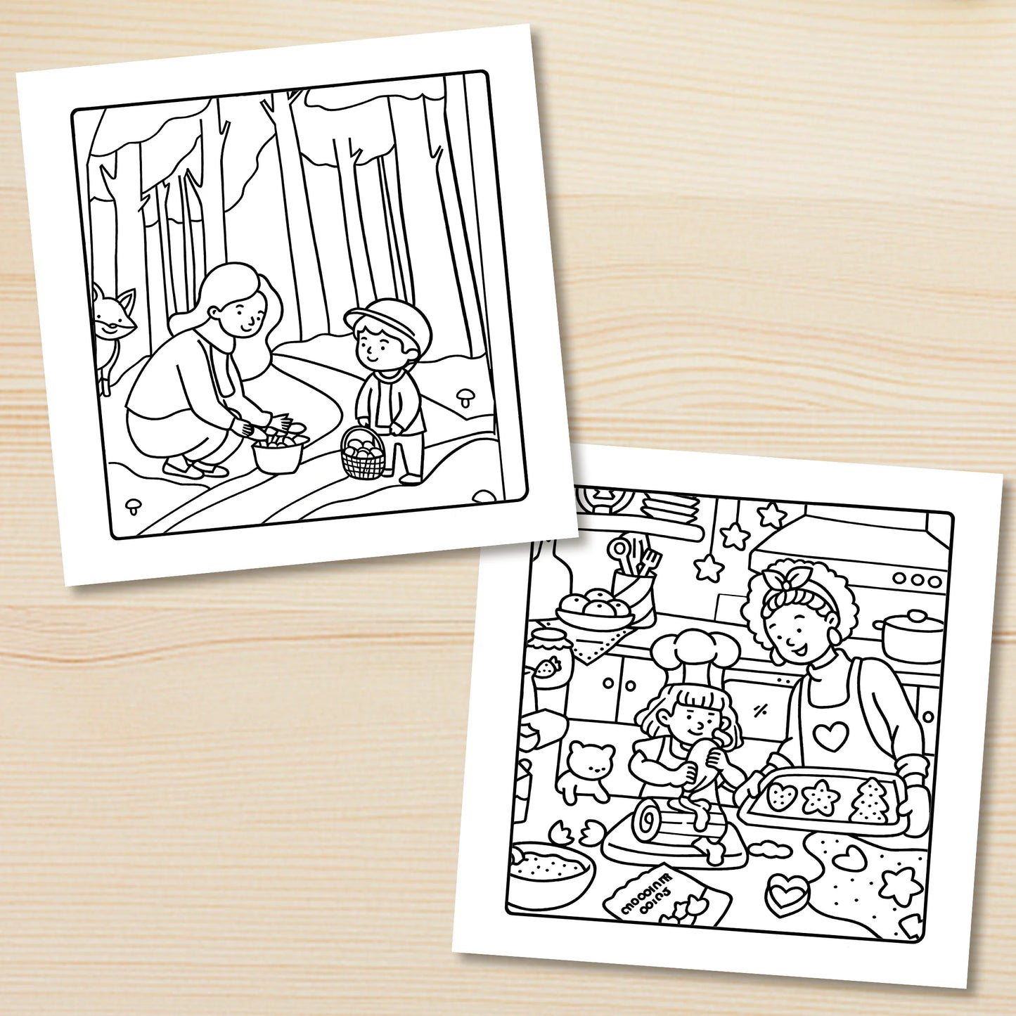 📘✨ MOM MOMENTS – Livre de Coloriage Cocooning | Moments Doux & Relaxants