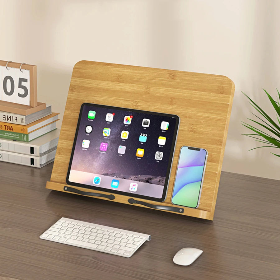 Support de Livre en Bois Réglable