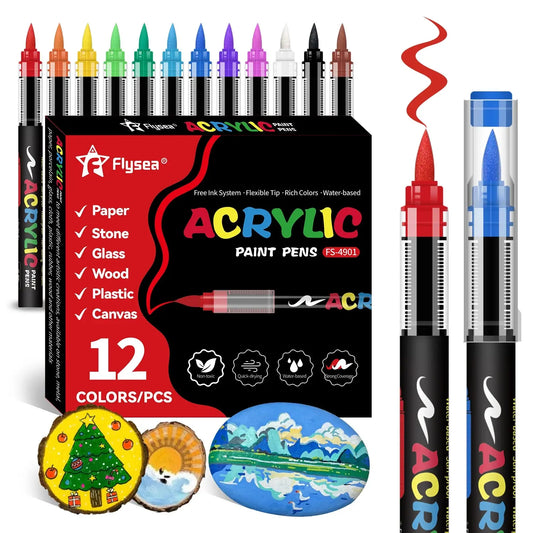 168/120/72/60/48/36/24/12 Color Direct Liquid Acrylic Marker Pens, Students Use Art Professional Drawing Drawing Color