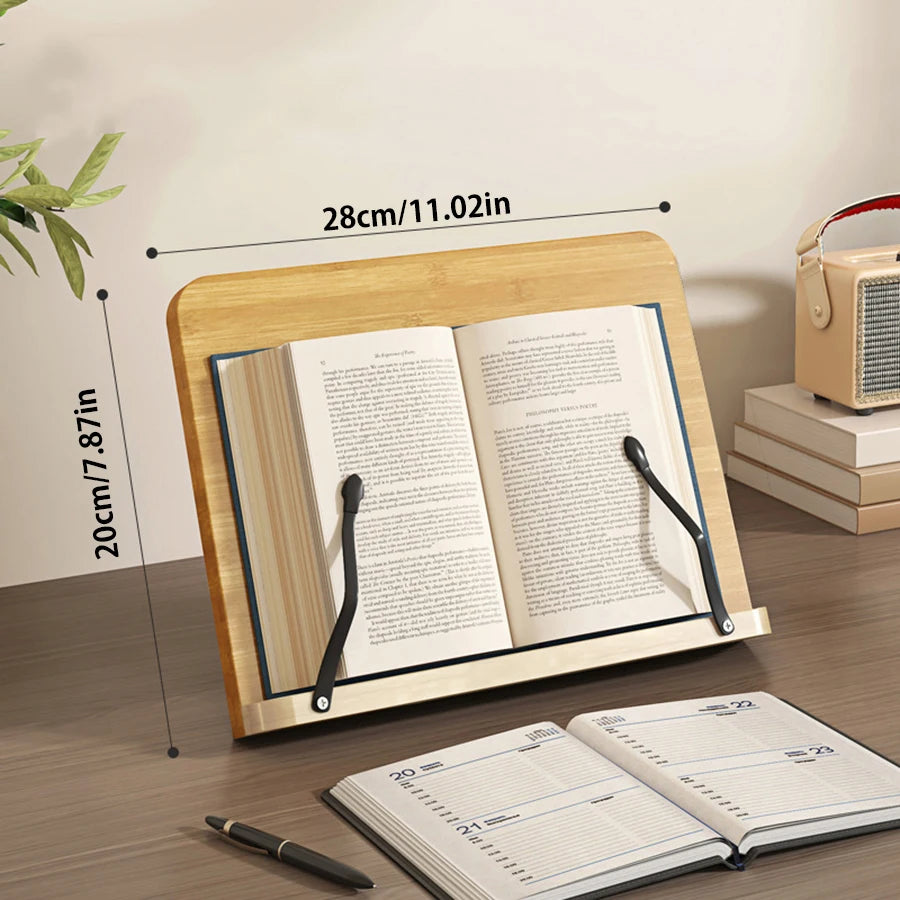 Support de Livre en Bois Réglable