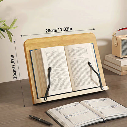 Support de Livre en Bois Réglable